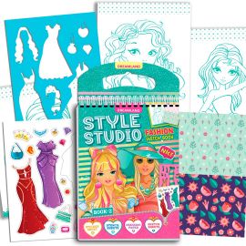 Style Studio Fashion Sketch Activity Book-2  for Girls