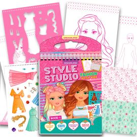 Style Studio Fashion Sketch Activity Book -1 for Girls