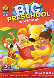 BIG PRESCHOOL WORKBOOK. Ages 3-5, 320 Pages! Alphabet and Numbers, Colours and Shapes, Phonics and Pre-Reading and more!