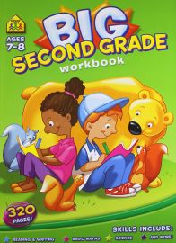 BIG SECOND GRADE WORKBOOK. Ages 7-8. 320 Pages. Reading & Writing, Basic Maths, Science, and More!