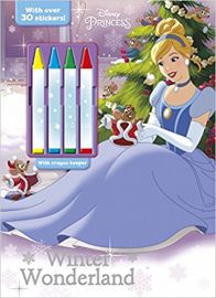 Disney Princess WINTER WONDERLAND with over 300 stickers! With Crayon Keeper